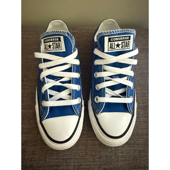 Women's  Blue Converse Chuck Taylor All Star Low Top Shoes Size 5 - Picture 2 of 9